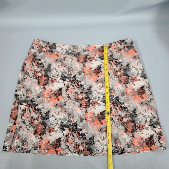 Izod Golf Skort Skirt Coral Camo 18" Women's Size 12 With Pockets - Picture 7 of 9